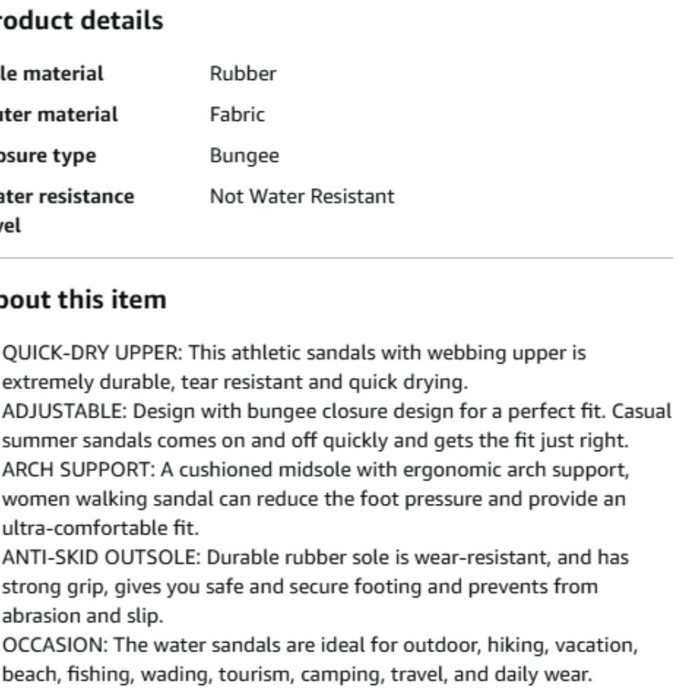 Dannto Women US 6-8.5 Sport Sandals Beige Closed Toe Water Shoes Lightweight Ath - Picture 11 of 12